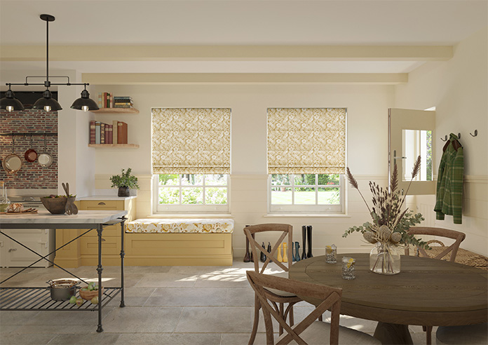 Cadogan, Gold - Motorised Roman Blind - Image 8